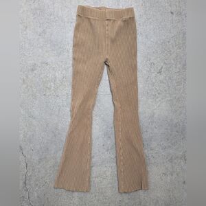 Vans Tan Ribbed Flare Pants